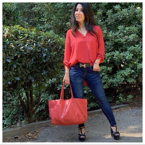 ✨LAST ONE✨Red polka dot tunic top - Picture 5 of 8